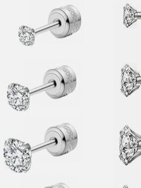 Screw Back Stud Earrings